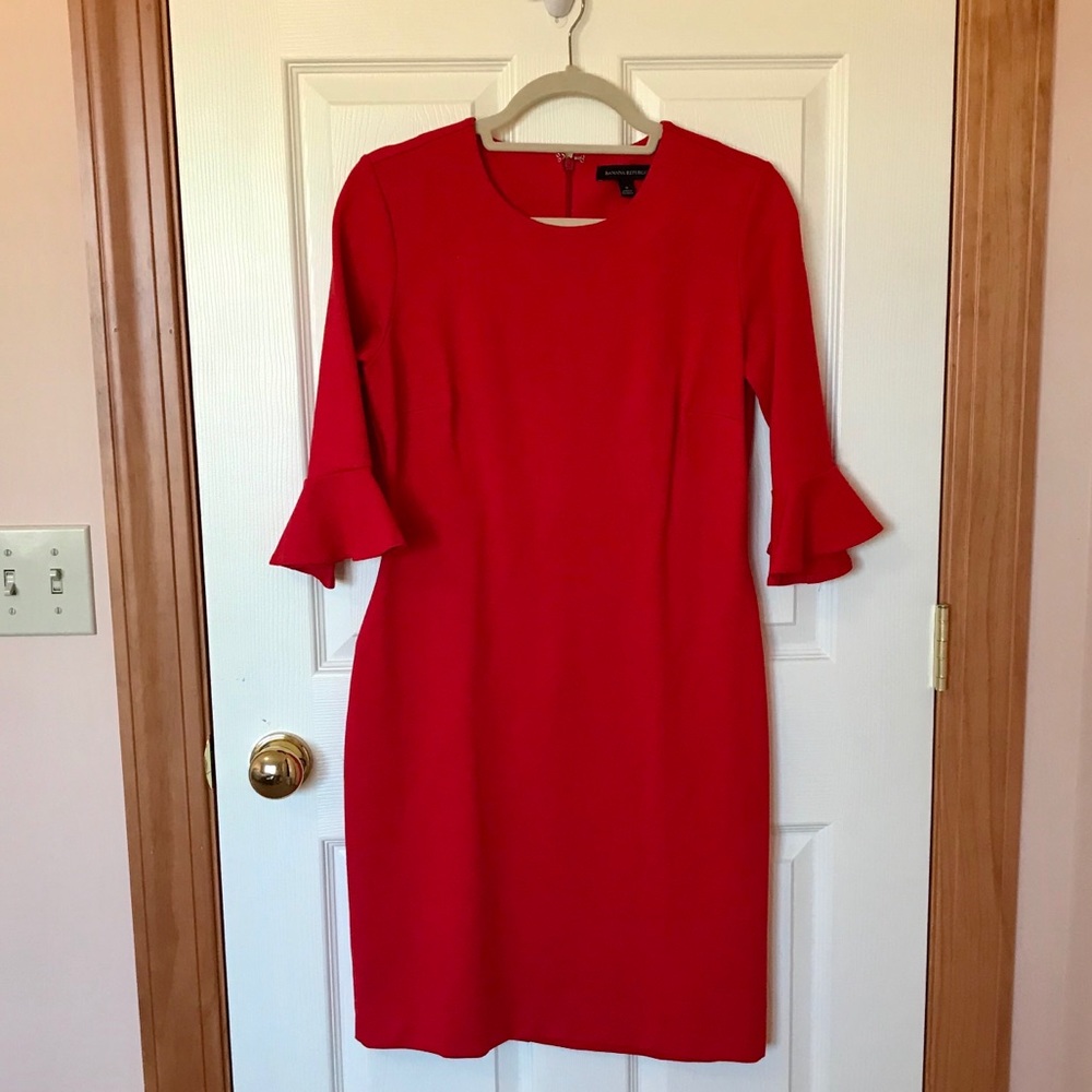 Red Banana Republic dress size 8